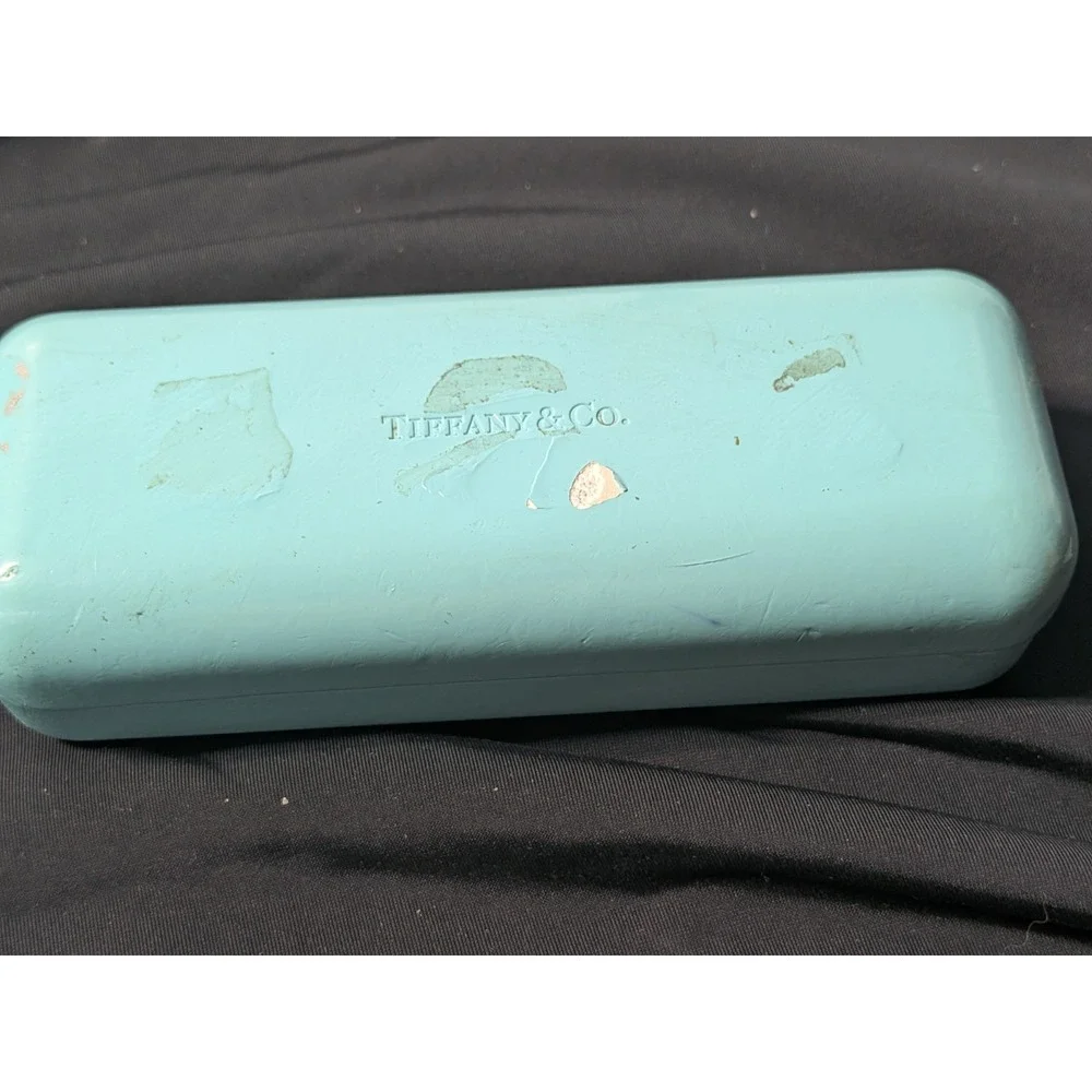 Tiffany & Co Hard Eyeglasses Empty Case Robins Egg Blue Vintage Hard Case